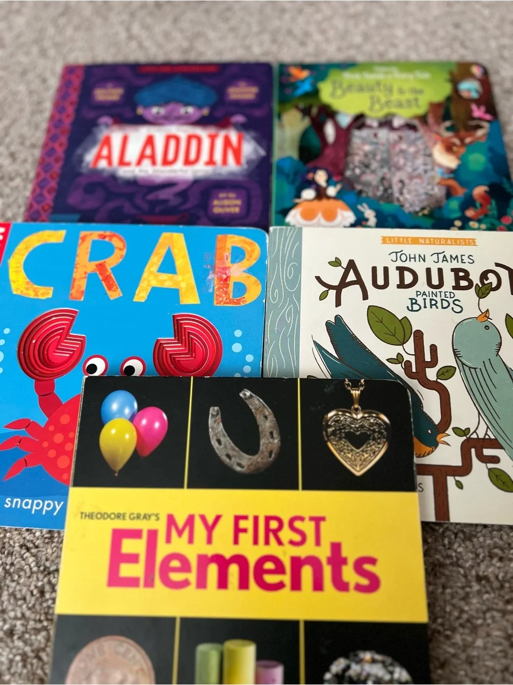 Children’s Board Book Bundle Usborne Beauty & the Beast BabyLit Aladdin